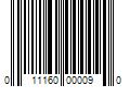 Barcode Image for UPC code 011160000090