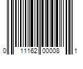 Barcode Image for UPC code 011162000081