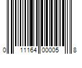 Barcode Image for UPC code 011164000058