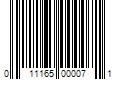 Barcode Image for UPC code 011165000071