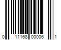 Barcode Image for UPC code 011168000061