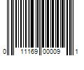 Barcode Image for UPC code 011169000091