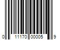 Barcode Image for UPC code 011170000059