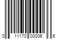 Barcode Image for UPC code 011170000066