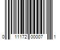 Barcode Image for UPC code 011172000071