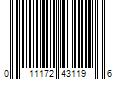 Barcode Image for UPC code 011172431196