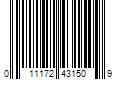 Barcode Image for UPC code 011172431509