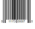 Barcode Image for UPC code 011173000070