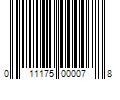 Barcode Image for UPC code 011175000078