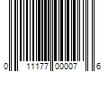 Barcode Image for UPC code 011177000076