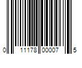 Barcode Image for UPC code 011178000075