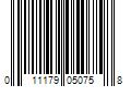 Barcode Image for UPC code 011179050758