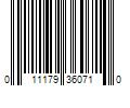 Barcode Image for UPC code 011179360710