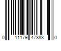 Barcode Image for UPC code 011179473830