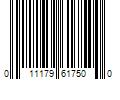 Barcode Image for UPC code 011179617500