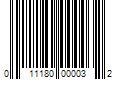 Barcode Image for UPC code 011180000032