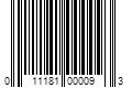 Barcode Image for UPC code 011181000093