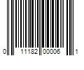 Barcode Image for UPC code 011182000061