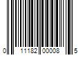 Barcode Image for UPC code 011182000085