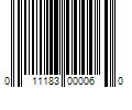 Barcode Image for UPC code 011183000060