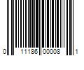 Barcode Image for UPC code 011186000081