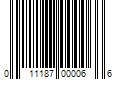 Barcode Image for UPC code 011187000066