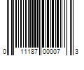 Barcode Image for UPC code 011187000073