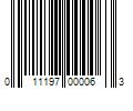 Barcode Image for UPC code 011197000063