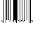 Barcode Image for UPC code 011198000055