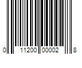 Barcode Image for UPC code 011200000028