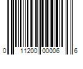 Barcode Image for UPC code 011200000066. Product Name: 