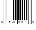 Barcode Image for UPC code 011200000073