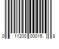 Barcode Image for UPC code 011200000158