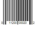 Barcode Image for UPC code 011200000202