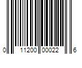 Barcode Image for UPC code 011200000226