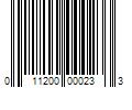 Barcode Image for UPC code 011200000233