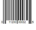 Barcode Image for UPC code 011200000325