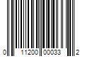 Barcode Image for UPC code 011200000332