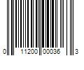 Barcode Image for UPC code 011200000363