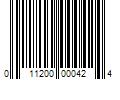 Barcode Image for UPC code 011200000424