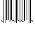 Barcode Image for UPC code 011200000455. Product Name: 