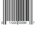 Barcode Image for UPC code 011200000547