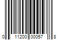 Barcode Image for UPC code 011200000578