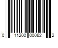 Barcode Image for UPC code 011200000622