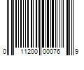 Barcode Image for UPC code 011200000769. Product Name: 