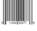 Barcode Image for UPC code 011200000776