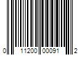 Barcode Image for UPC code 011200000912