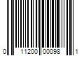 Barcode Image for UPC code 011200000981