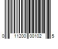 Barcode Image for UPC code 011200001025