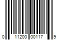 Barcode Image for UPC code 011200001179